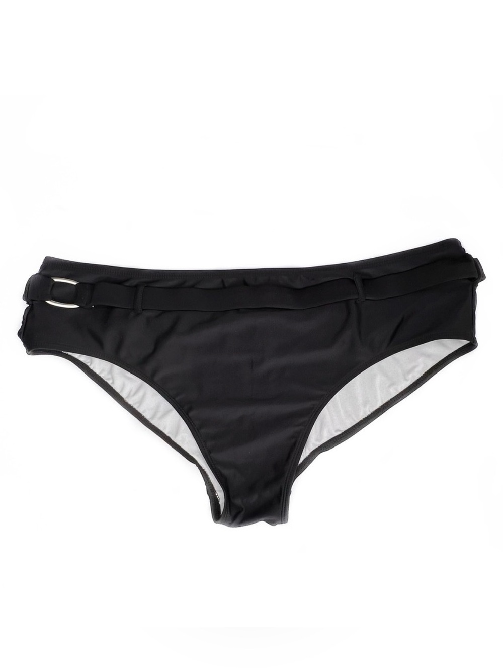 Sand N Sun Black Plus Size Belt Full Coverage Shapewear Bikini Bottom 2X 18W 20W